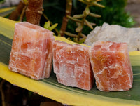 Natural Sunset Orange Calcite Specimens x 24 From Spitzkop, Namibia