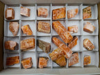 Natural Sunset Orange Calcite Specimens x 24 From Spitzkop, Namibia