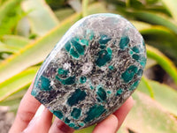 Polished Emerald Mica 'Mutokolite' Standing Free Forms x 4 From Mutoko, Zimbabwe