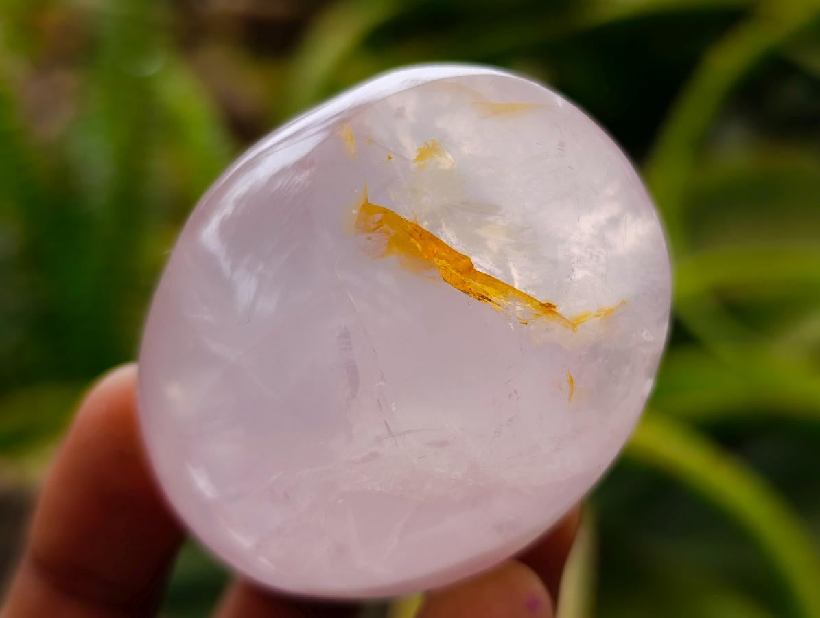 Polished Rose Quartz Palm Stones x 35 From Madagascar - Toprock Gemstones and Minerals 