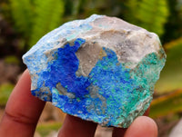 Natural Azurite and Malachite in Dolomite Specimens x 24 From Kaokoveld, Namibia