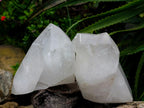 Polished Clear Quartz Crystals x 2 From Madagascar