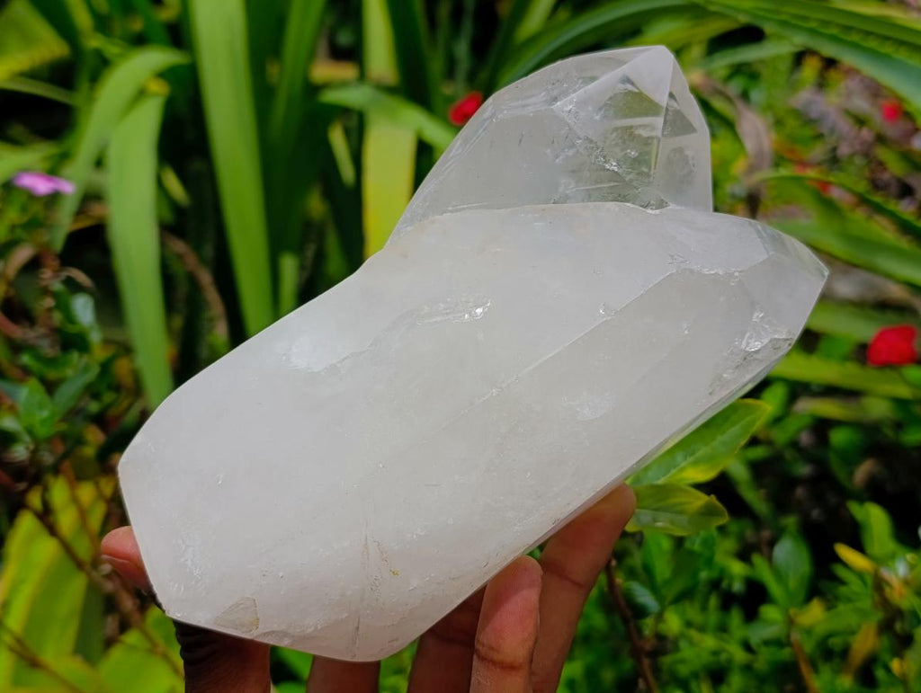 Polished Clear Quartz Crystals x 2 From Madagascar
