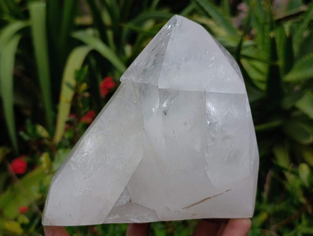 Polished Clear Quartz Crystals x 2 From Madagascar