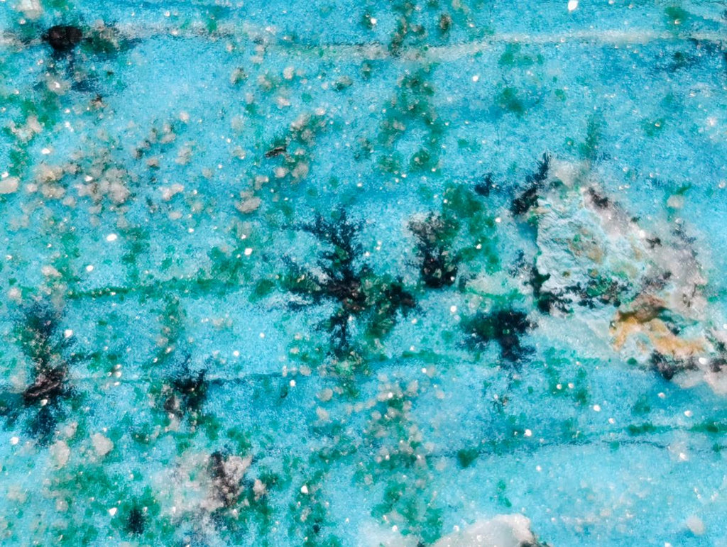 Natural Drusy Coated Chrysocolla With Malachite Specimens x 2 From Lupoto Mine, Congo - Toprock Gemstones and Minerals 