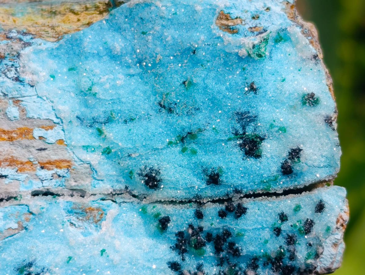 Natural Drusy Coated Chrysocolla With Malachite Specimens x 2 From Lupoto Mine, Congo - Toprock Gemstones and Minerals 