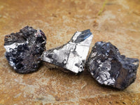 Natural Bright Silver Lead Galena Cobbed Specimens x 12 From Kaokoveld, Namibia