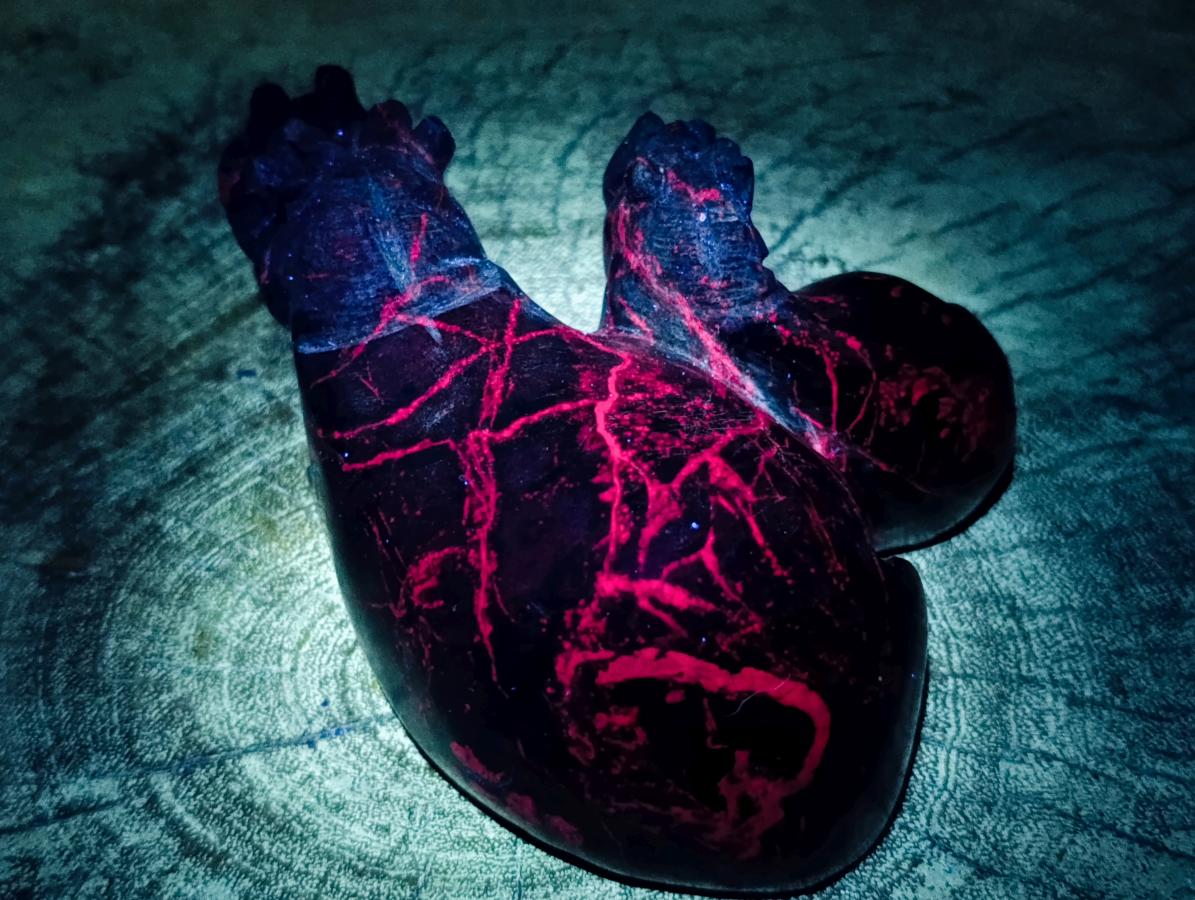 Hand Made Verdite Hippos Carvings x 2 From Zimbabwe