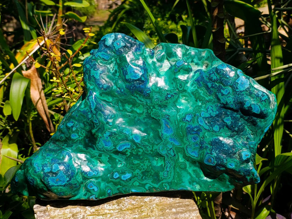 Polished XXL Malacolla Free Form x 1 From Kulukuluku, Congo - Toprock Gemstones and Minerals 