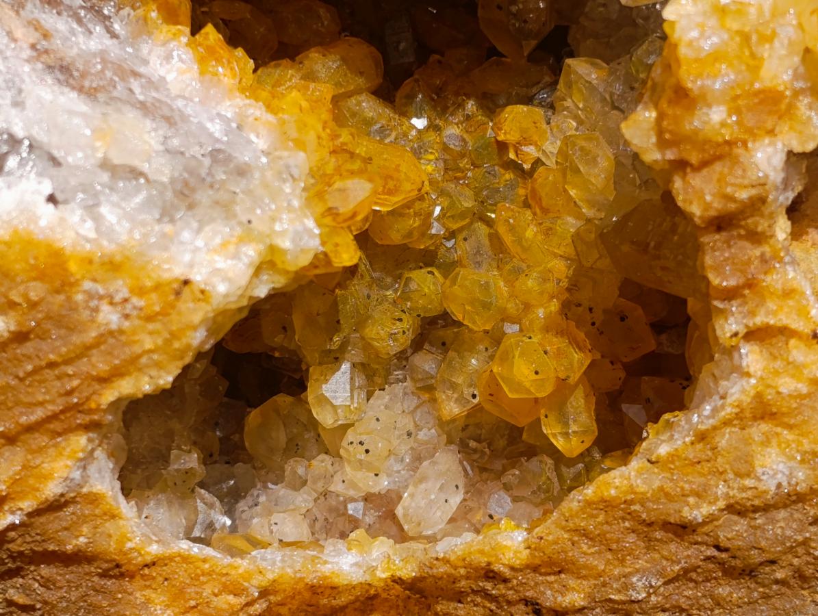 Natural XL Golden Limonite Quartz Cluster x 1 From Solwezi Zambia