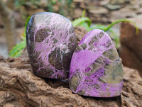 Polished Stichtite Standing Free Forms x 6 From Barberton, South Africa