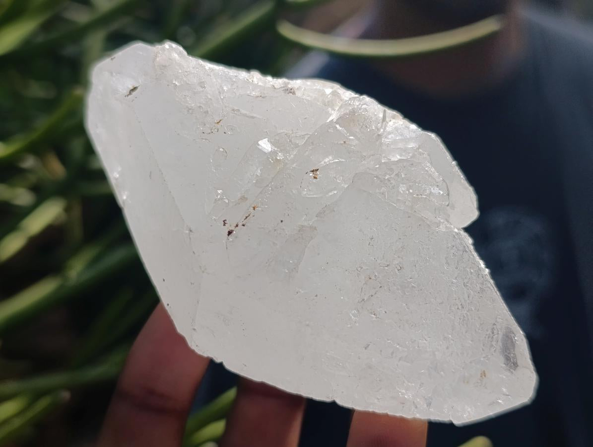 Natural Large Double Terminated Clear Quartz Floater Crystals x 4 From Madagascar