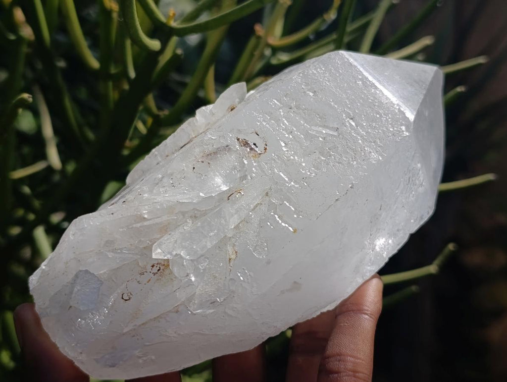 Natural Large Double Terminated Clear Quartz Floater Crystals x 4 From Madagascar
