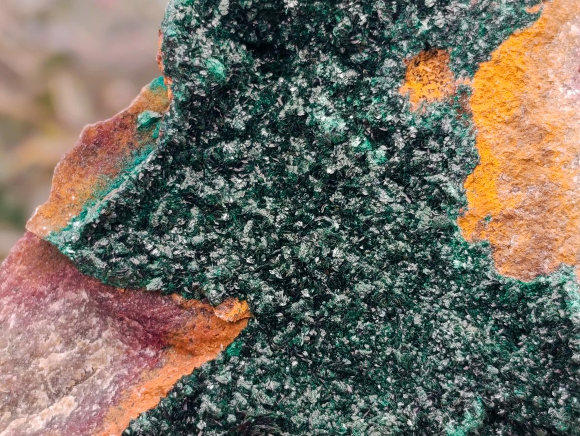 Natural Crystalline Malachite Specimens x 3 From Tenke Fungurume, Congo