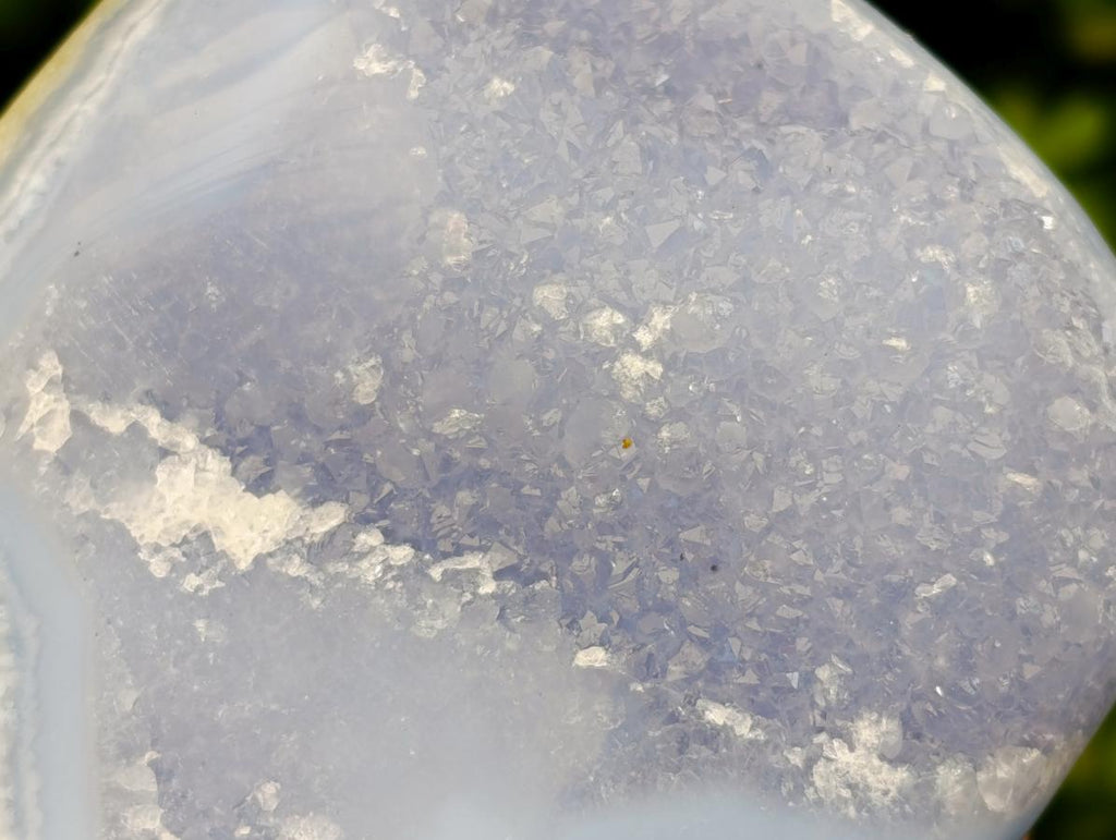 Polished Blue Lace Agate Standing Free Forms x 2 From Nsanje, Malawi