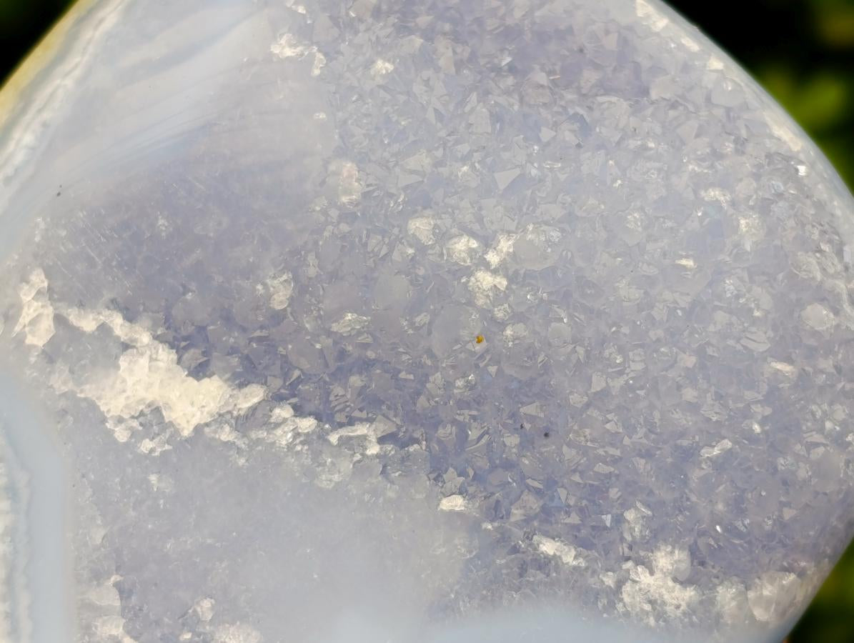 Polished Blue Lace Agate Standing Free Forms x 2 From Nsanje, Malawi