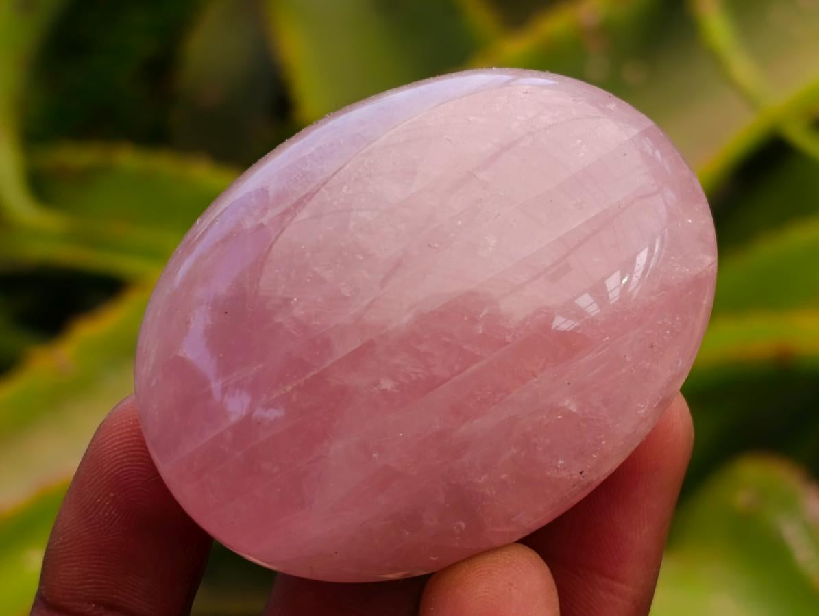 Polished Rose Quartz Palm Stones x 12 From Madagascar - Toprock Gemstones and Minerals 