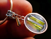 Hand Made Specially Selected Mixed Crystal Pendants - Set in Resin x 8 From South Africa