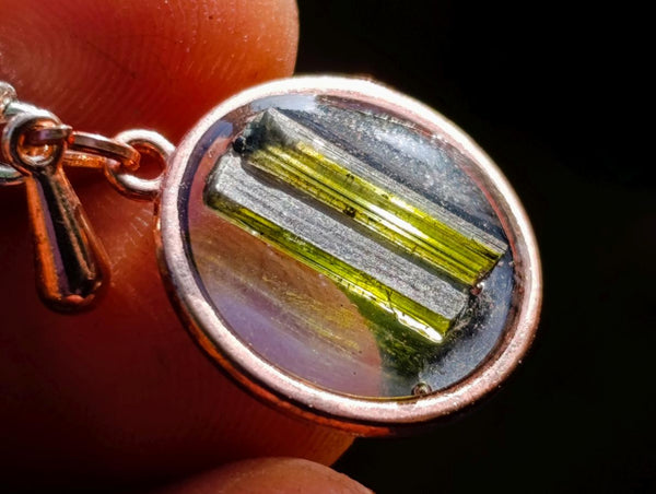 Hand Made Specially Selected Mixed Crystal Pendants - Set in Resin x 8 From South Africa