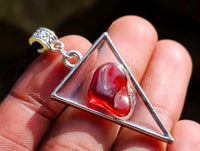 Hand Made Specially Selected Mixed Crystal Pendants - Set in Resin x 8 From South Africa