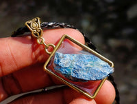 Hand Made Specially Selected Mixed Crystal Pendants - Set in Resin x 8 From South Africa