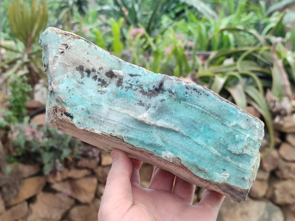 Natural Drusy Coated Chrysocolla Specimen x 1 From Lupoto, Congo - Toprock Gemstones and Minerals 