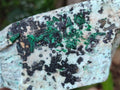 Natural Drusy Coated Chrysocolla Specimen x 1 From Lupoto, Congo - Toprock Gemstones and Minerals 
