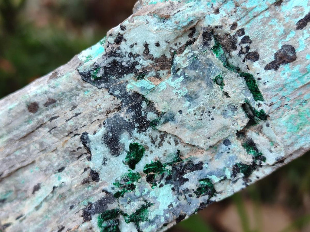 Natural Drusy Coated Chrysocolla Specimen x 1 From Lupoto, Congo - Toprock Gemstones and Minerals 