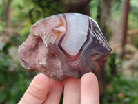 Polished Red Shashe River Agate Nodules x 6 From Shashe River, Zimbabwe