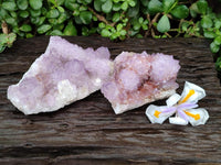 Natural Sunburst Amethyst Spirit Clusters x 2 From Boekenhouthoek, South Africa