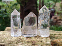 Polished Quartz Crystals With Inclusions x 6 From Madagascar