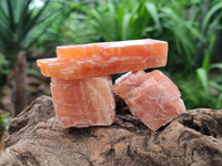 Natural Sunset Orange Calcite Specimens x 24 From Spitzkop, Namibia