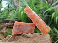 Natural Sunset Orange Calcite Specimens x 24 From Spitzkop, Namibia