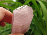 Polished Rose Quartz Crystals x 3 From Madagascar