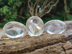 Polished Clear Quartz Galets x 24 From Madagascar - Toprock Gemstones and Minerals 