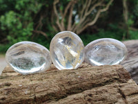 Polished Clear Quartz Galets x 24 From Madagascar