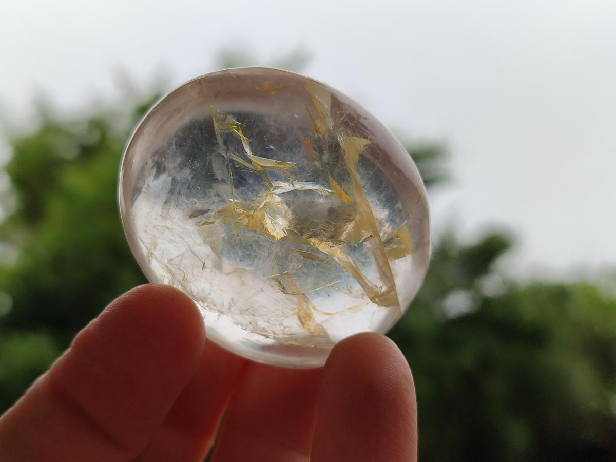 Polished Clear Quartz Galets x 24 From Madagascar