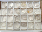 Polished Clear Quartz Galets x 24 From Madagascar - Toprock Gemstones and Minerals 