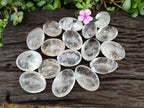 Polished Clear Quartz Galets x 24 From Madagascar - Toprock Gemstones and Minerals 