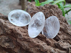 Polished Clear Quartz Galets x 24 From Madagascar - Toprock Gemstones and Minerals 