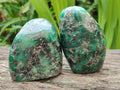 Polished Emerald Mica 'Mutokolite' Standing Free Forms x 4 From Mutoko, Zimbabwe - Toprock Gemstones and Minerals 