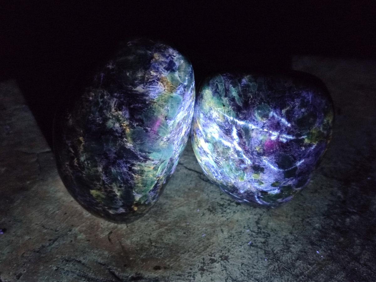Polished Emerald Mica 'Mutokolite' Standing Free Forms x 4 From Mutoko, Zimbabwe - Toprock Gemstones and Minerals 