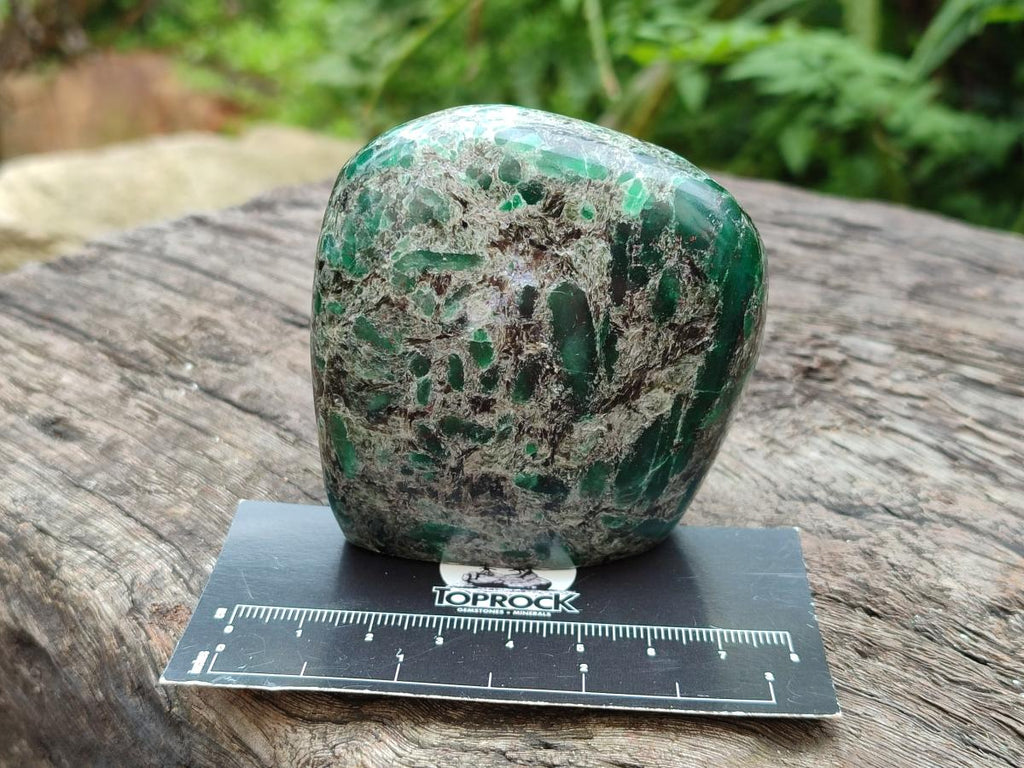 Polished Emerald Mica 'Mutokolite' Standing Free Forms x 4 From Mutoko, Zimbabwe - Toprock Gemstones and Minerals 