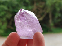 Polished Window Amethyst Crystals x 12 From Akansobe, Madagascar