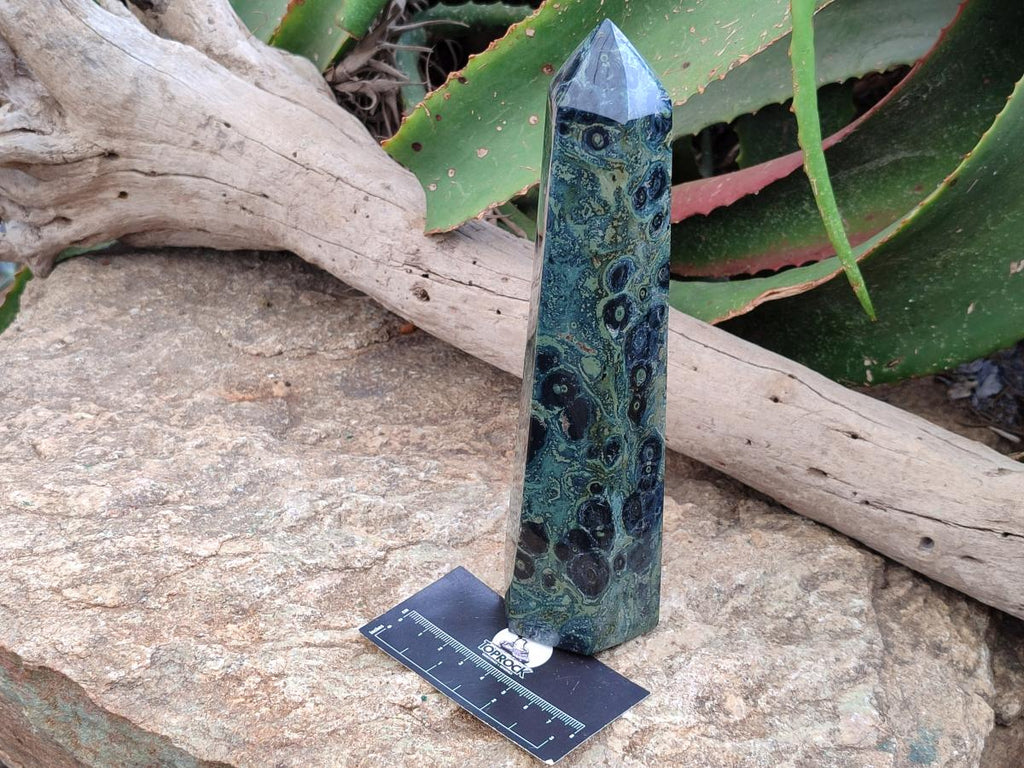 Polished Stromatolite Crystal Points x 2 From Katsepy, Madagascar