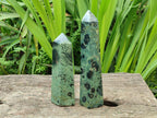 Polished Stromatolite Crystal Points x 2 From Katsepy, Madagascar
