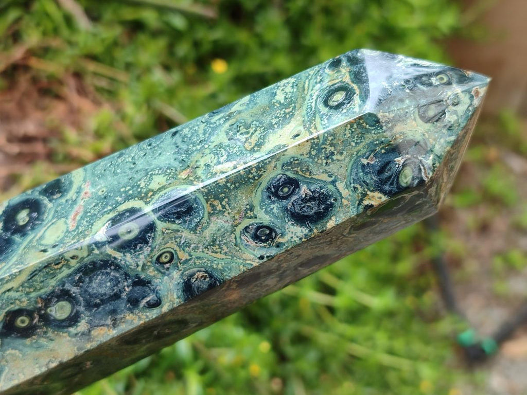 Polished Stromatolite Crystal Points x 2 From Katsepy, Madagascar