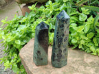 Polished Stromatolite Crystal Points x 2 From Katsepy, Madagascar