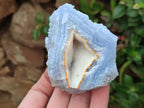 Natural Etched Blue Chalcedony Geodes x 6 From Nsanje, Malawi - Toprock Gemstones and Minerals 