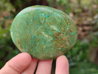 Polished Verdite Palm Stones x 12 From Zimbabwe